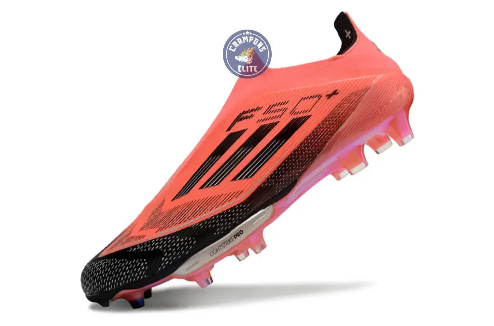 Adidas F50 + Laceless FG Vivid Horizon - Turbo/Aurora Black/Argenté - Image 6