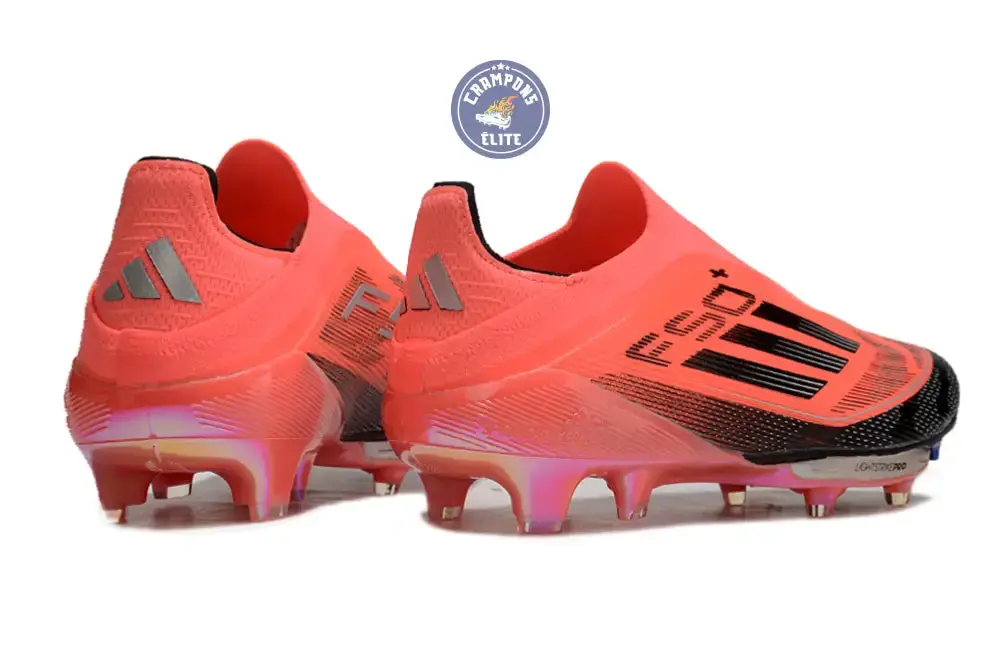 Adidas F50 + Laceless FG Vivid Horizon - Turbo/Aurora Black/Argenté - Image 7