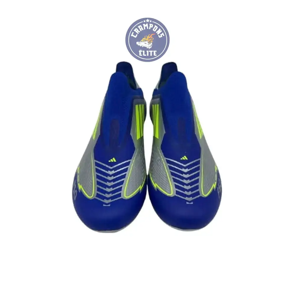 F50 Laceless MESSI Elite FG LA VIDA RAPIDA - ARGENTÉ/JAUNE/BLEU - Image 3