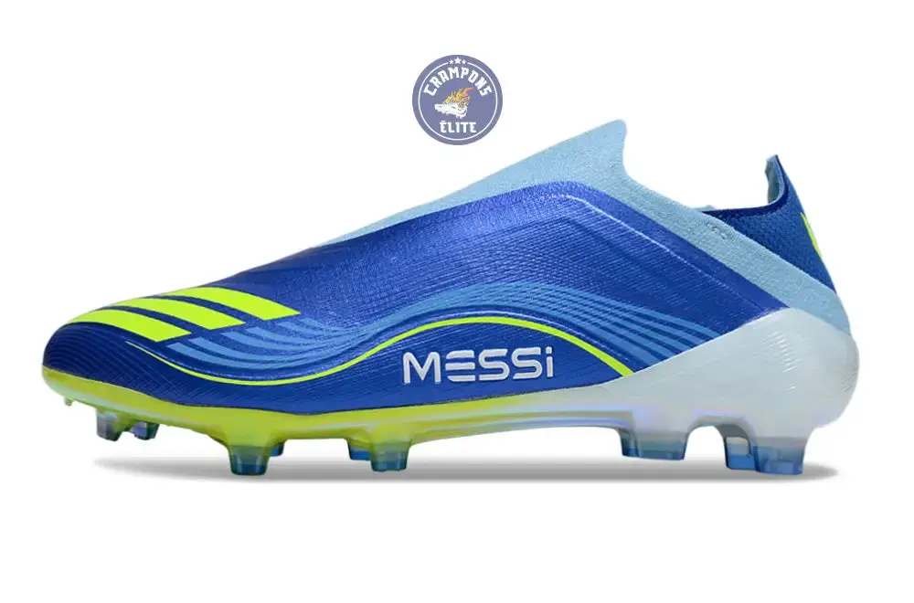 F50 Laceless FG Messi - Bleu/Jaune - Image 5