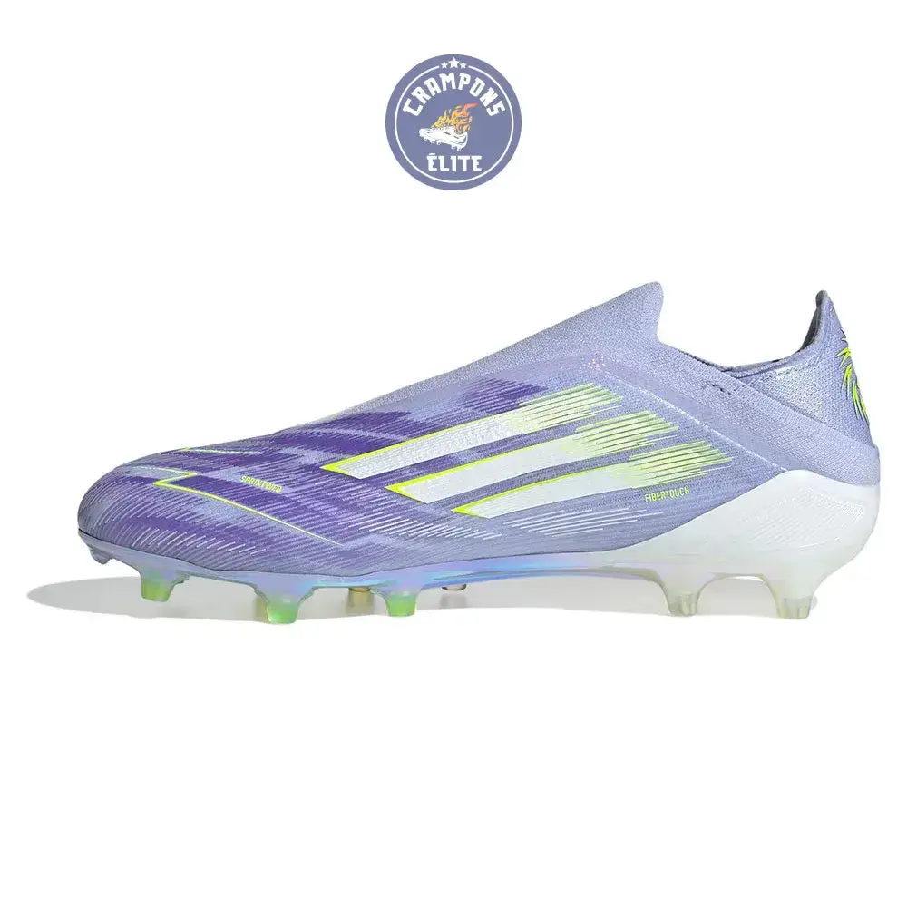 Adidas F50 Laceless Sparkfusion Elite Low Cut FG Radiant Blaze - Violet/Vert - Image 5