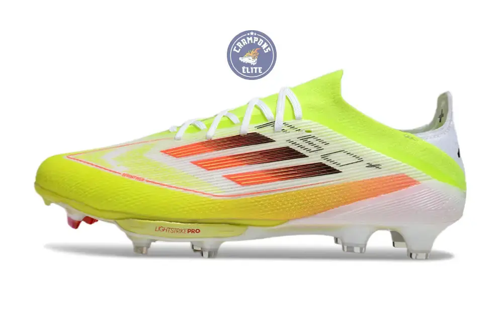F50+ Lacets FG - Blanc/Jaune Fluo/Orange/noir - Image 5