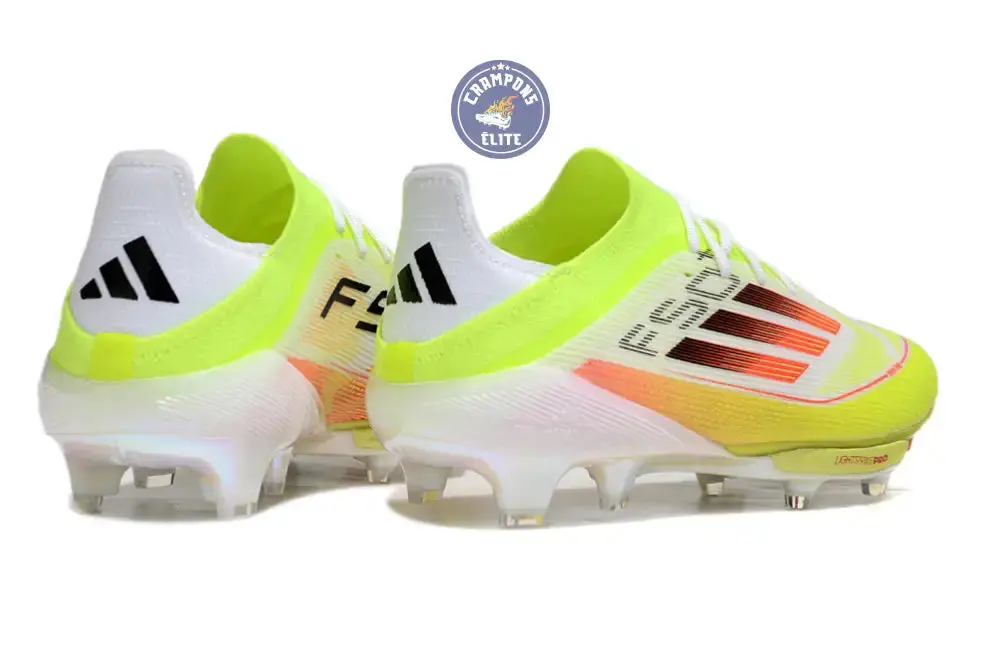 F50+ Lacets FG - Blanc/Jaune Fluo/Orange/noir - Image 6
