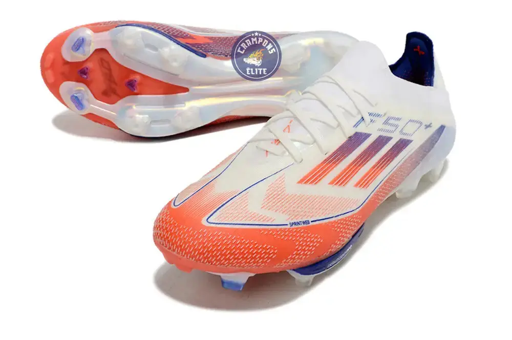 F50+ Lacets FG - Blanc/Bleu/Orange - Image 2