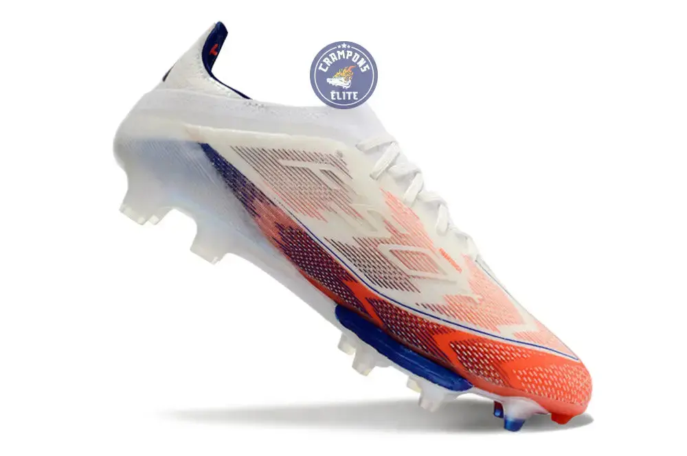F50+ Lacets FG - Blanc/Bleu/Orange - Image 3