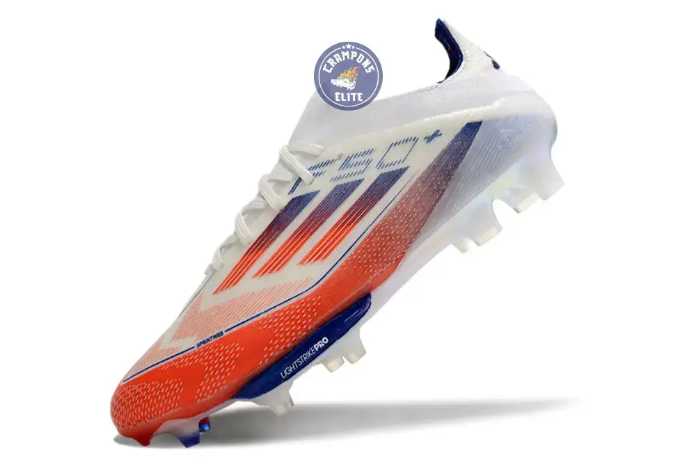 F50+ Lacets FG - Blanc/Bleu/Orange - Image 4