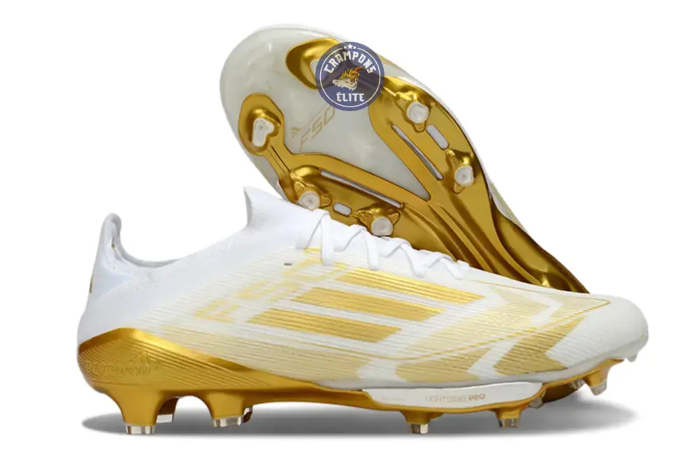 F50+ Lacets FG - Blanc/Doré
