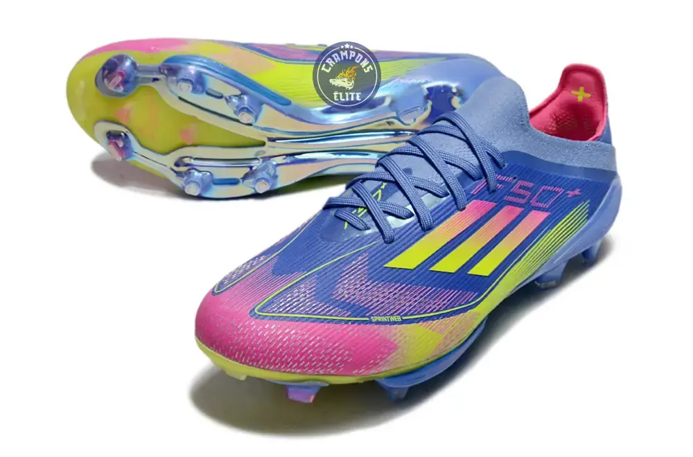 F50+ Lacets FG Celestial Victory - Blue Fusion/Vert/Rose - Image 2