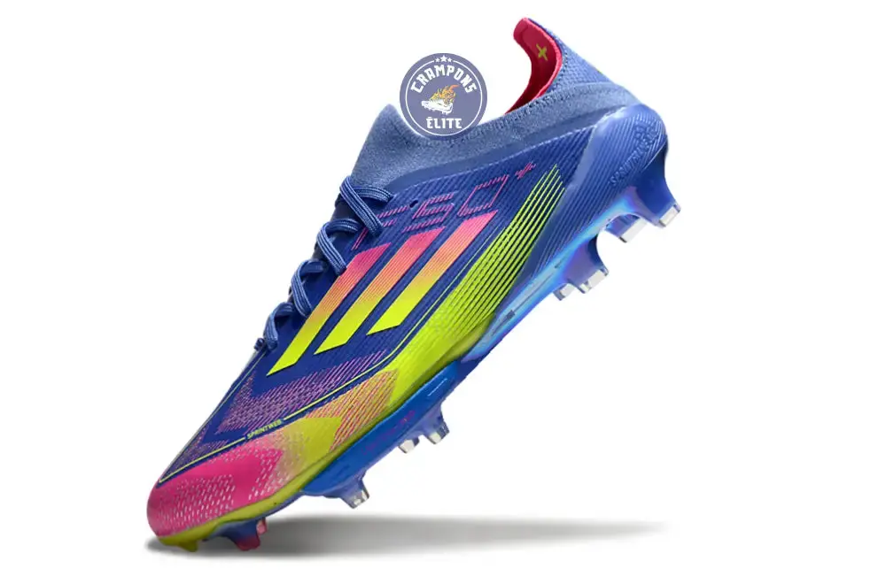 F50+ Lacets FG Celestial Victory - Blue Fusion/Vert/Rose - Image 4
