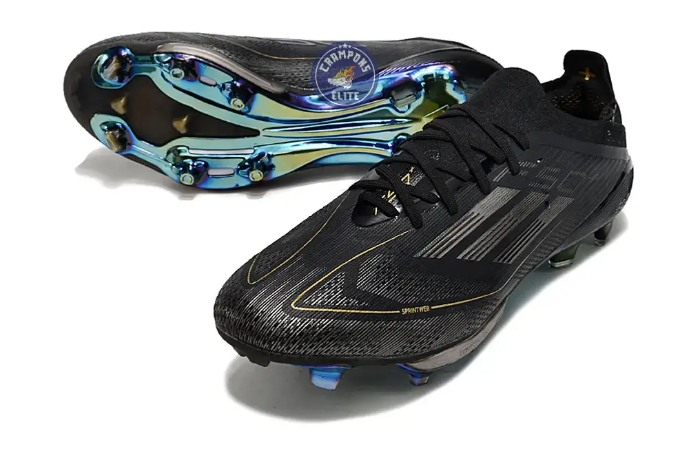 F50+ Lacets FG Dark Spark - Noir/Argenté/Doré - Image 2