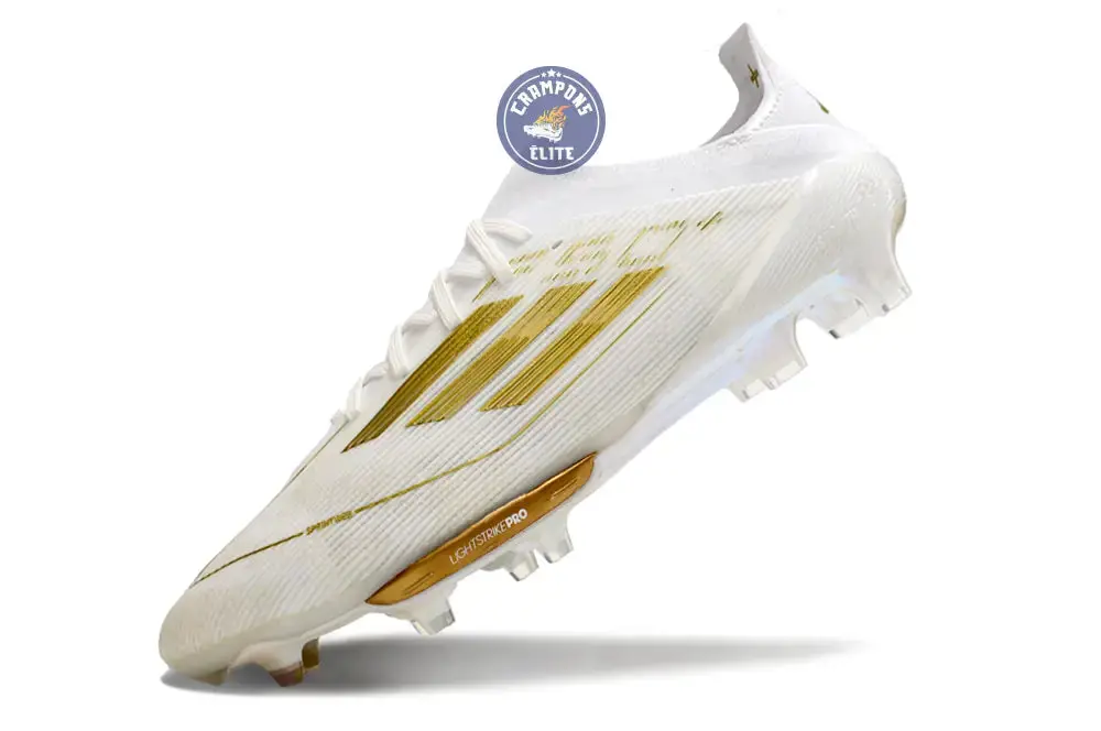 F50+ Lacets FG Day Spark - Blanc/Doré/Blanc - Image 4