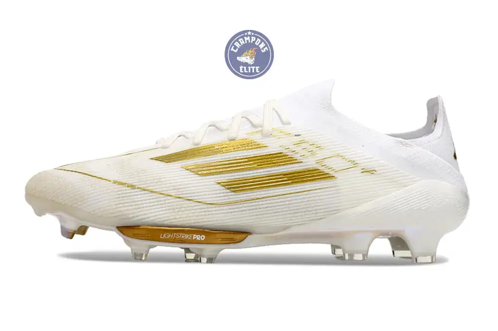 F50+ Lacets FG Day Spark - Blanc/Doré/Blanc - Image 5