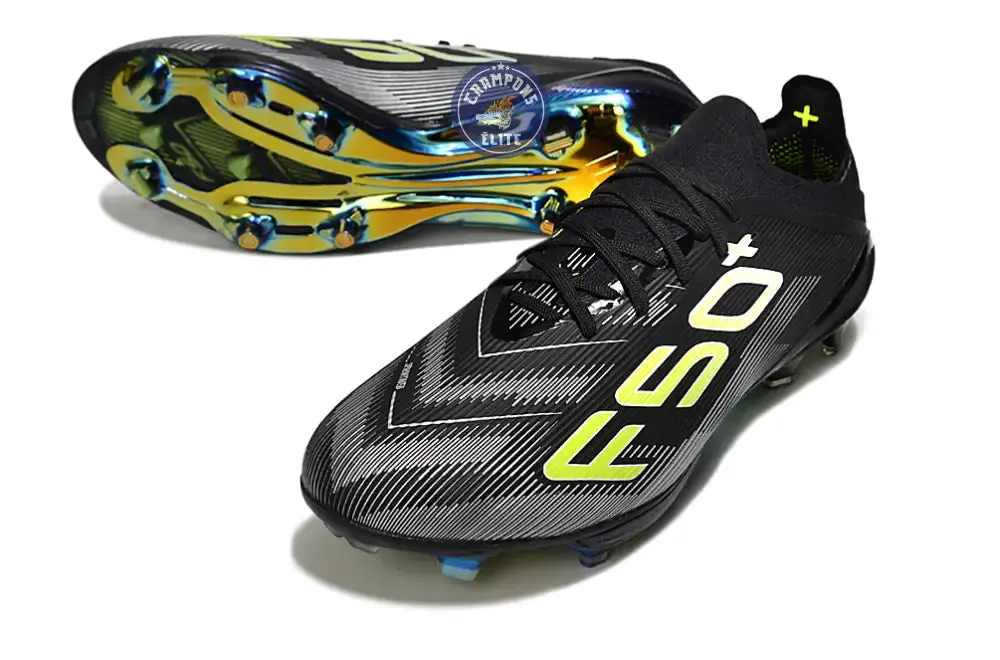 F50+ Lacets FG - Electric Stealth - Noir/Vert fluo - Image 2