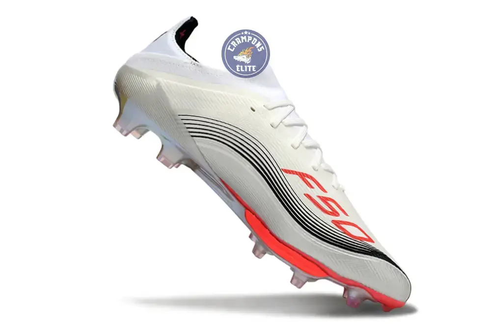 F50+ Lacets FG Prestig10 - Blanc/Lucid Red/Argenté - Image 3