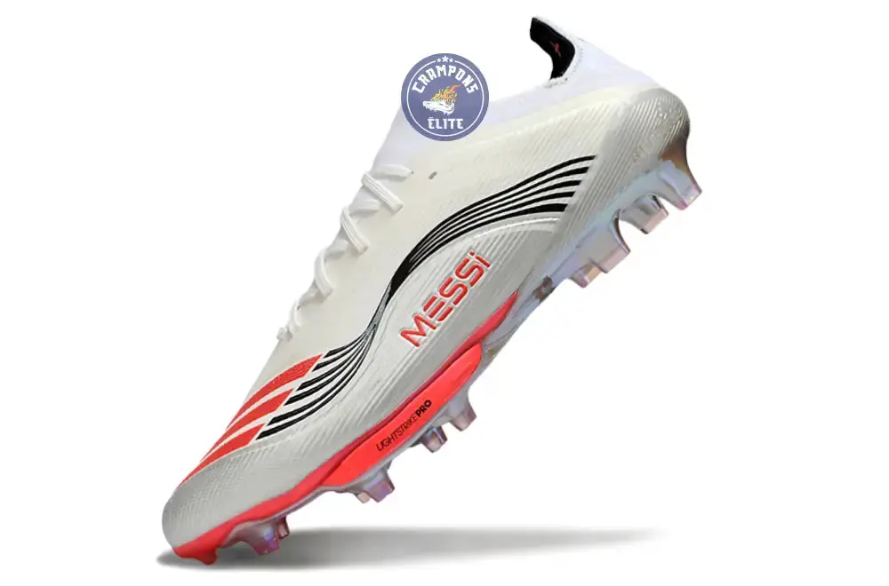 F50+ Lacets FG Prestig10 - Blanc/Lucid Red/Argenté - Image 4