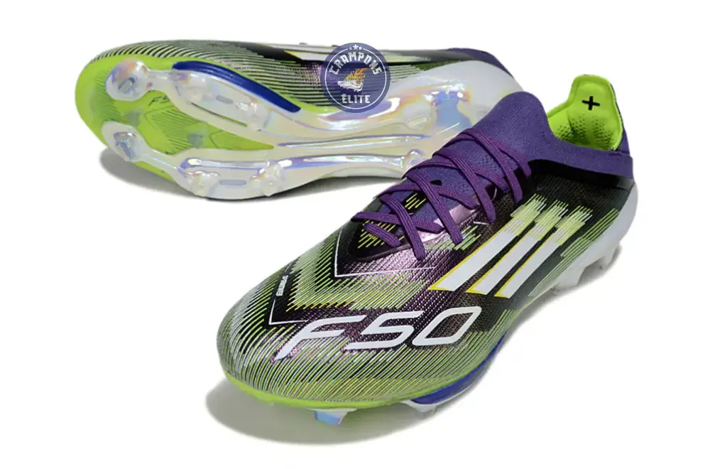 F50+ Lacets FG Radiant Blaze - Violet/Blanc/Vert - Image 2