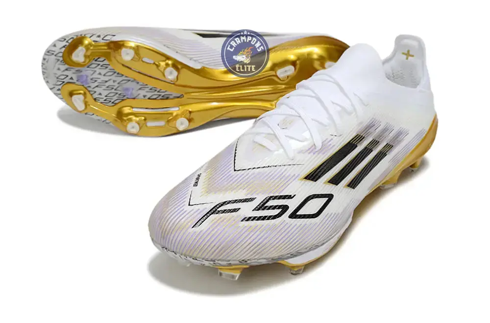 F50+ Lacets FG Road to Glory - Blanc/Noir/Doré - Image 2