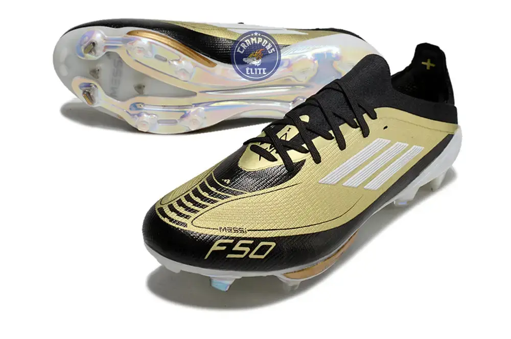 F50+ Lacets FG Triunfo Dorado - Doré/Blanc/Noir - Image 2