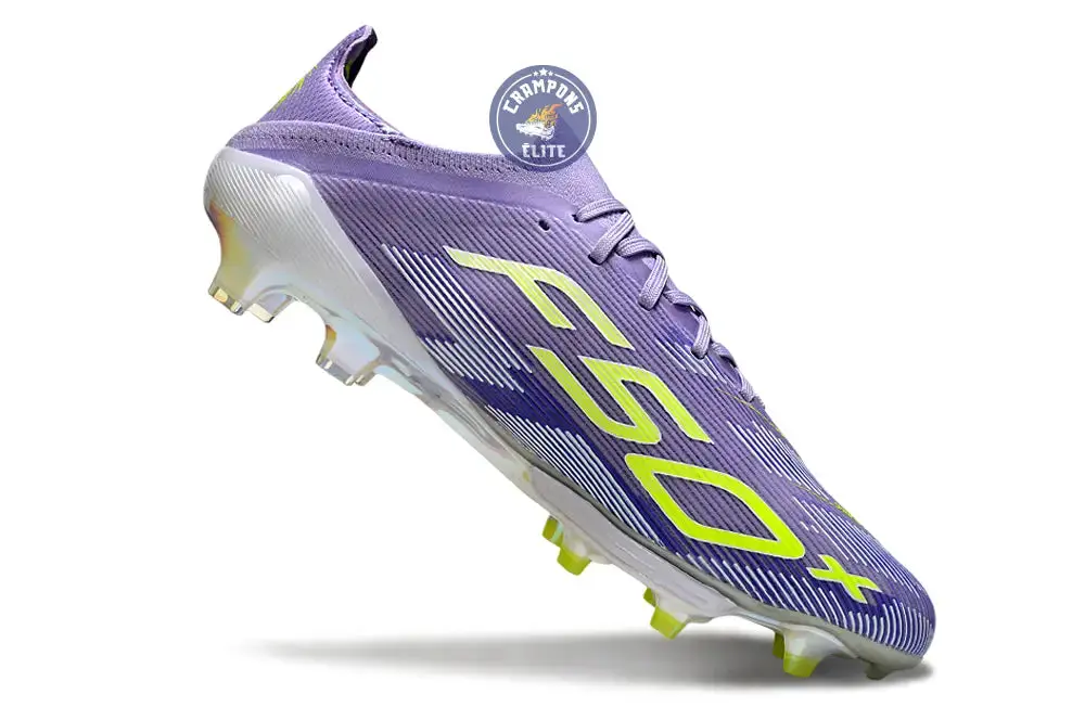 F50+ Lacets FG - Violet/Jaune Fluo/Gris - Image 3