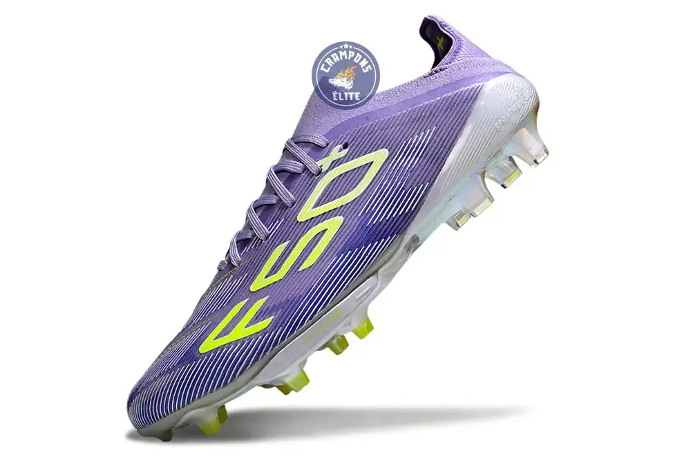F50+ Lacets FG - Violet/Jaune Fluo/Gris - Image 4