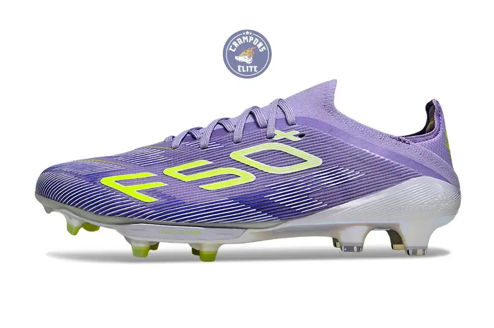 F50+ Lacets FG - Violet/Jaune Fluo/Gris - Image 5