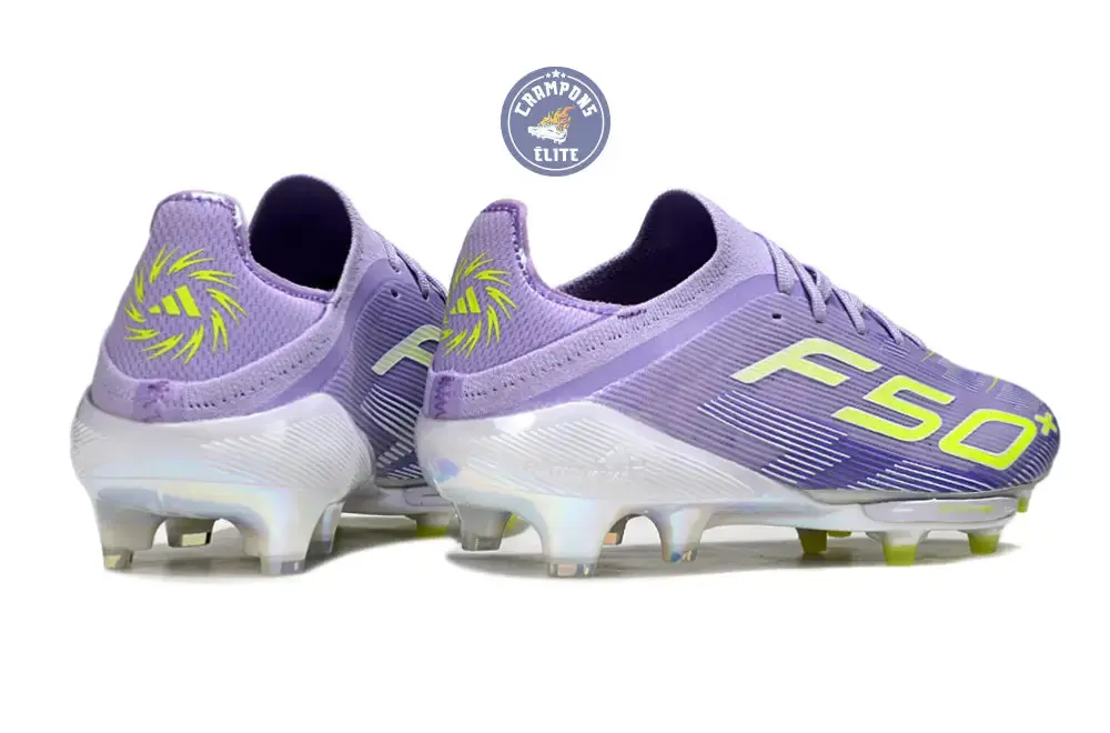 F50+ Lacets FG - Violet/Jaune Fluo/Gris - Image 6