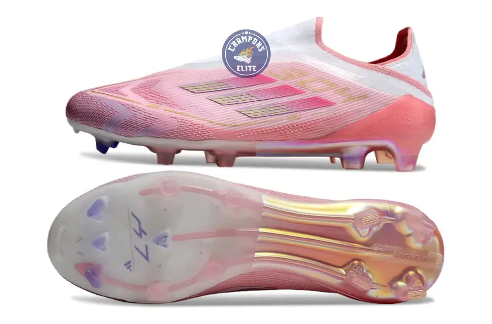 Adidas F50 Lamine Yamal Laceless FG - Rose/Blanc - Image 5