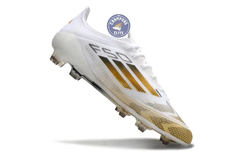 F50 Languette FG - Blanc/Doré/Noir - Image 3