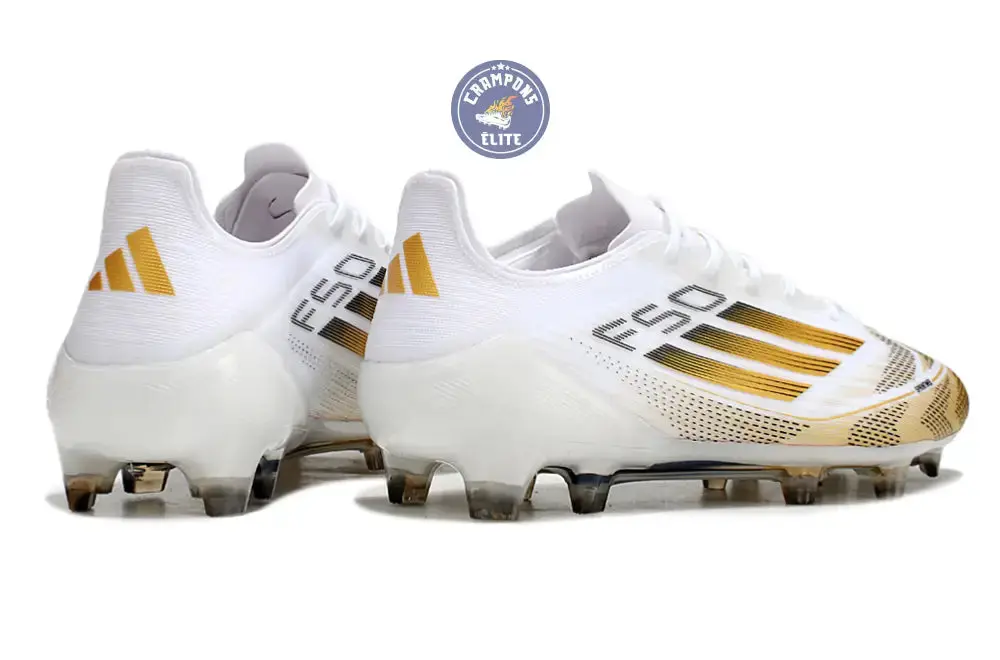 F50 Languette FG - Blanc/Doré/Noir - Image 6