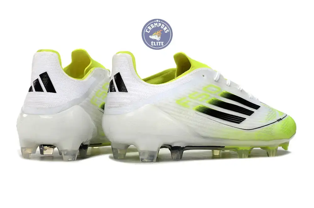 F50 Languette FG - Blanc/Jaune Fluo/Noir - Image 6