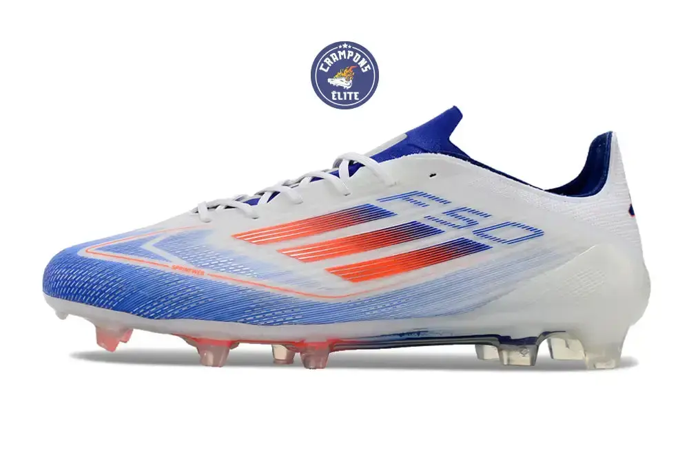 F50 Languette FG - Blanc/Orange/Bleu/Orange - Image 5