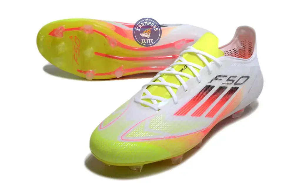 F50 Languette FG - Blanc/Orange/Rose/Jaune Fluo/Noir - Image 2