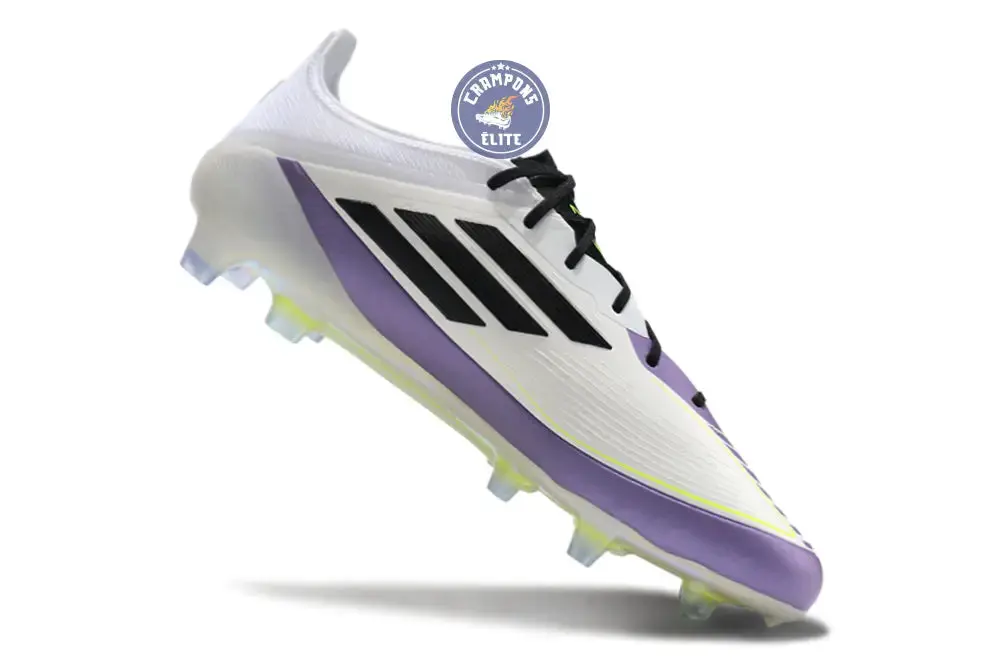 F50 Languette FG - Blanc/Violet/Noir/Jaune Fluo - Image 3