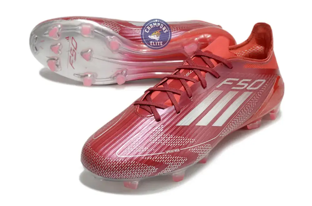 F50 Languette FG - Bordeaux/Rouge/Blanc - Image 2