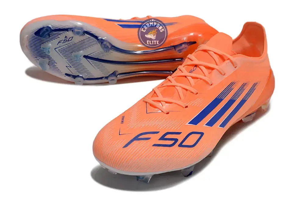 F50 Languette FG Coral Blaze - Orange/Bleu - Image 3