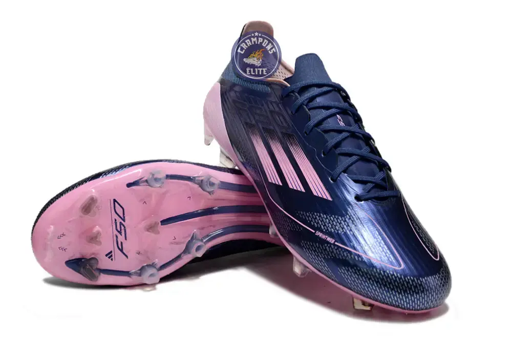 F50 Languette FG - Bleu Foncé/Rose - Image 2