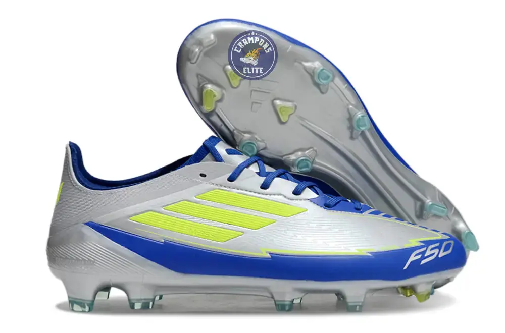 F50 Languette FG - Argenté/Jaune Fluo/Bleu