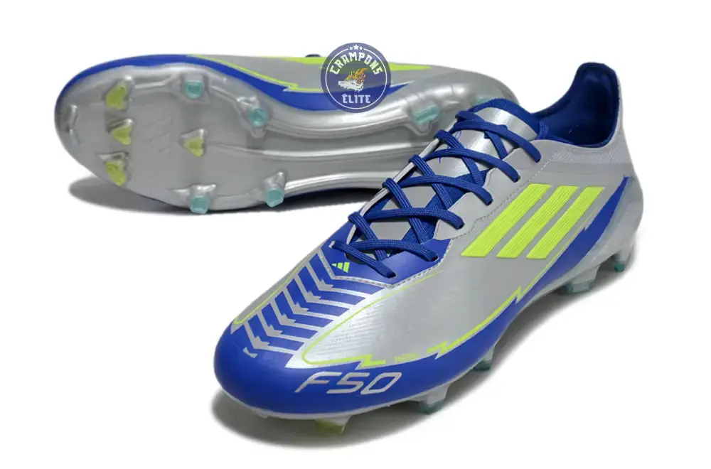 F50 Languette FG - Argenté/Jaune Fluo/Bleu - Image 2