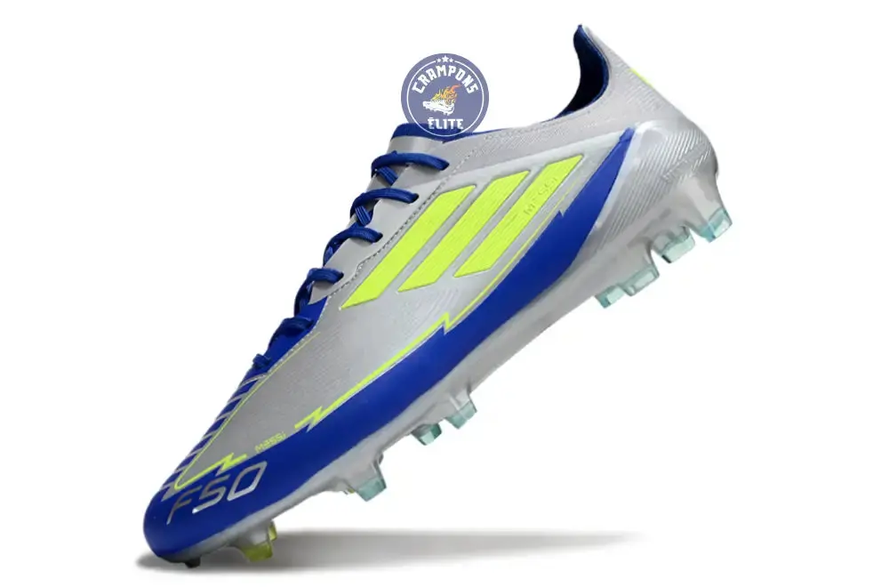 F50 Languette FG - Argenté/Jaune Fluo/Bleu - Image 4