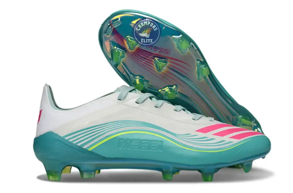 F50 Lacets FG Messi Aurora Radiant Pack - Turquoise/Blanc/Rose