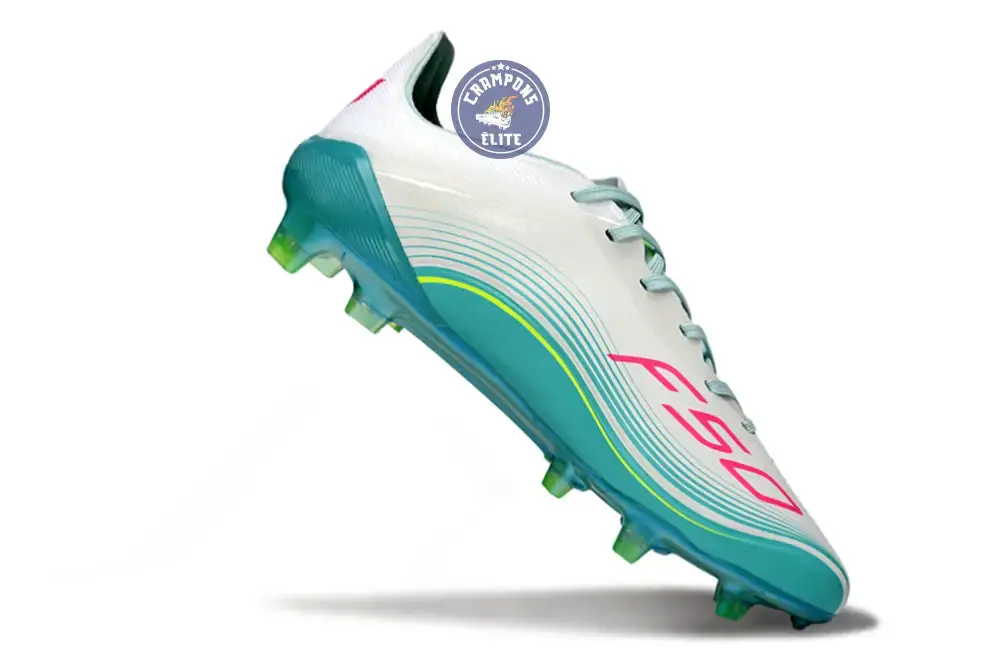 F50 Lacets FG Messi Aurora Radiant Pack - Turquoise/Blanc/Rose - Image 3