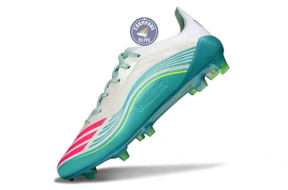 F50 Lacets FG Messi Aurora Radiant Pack - Turquoise/Blanc/Rose - Image 4