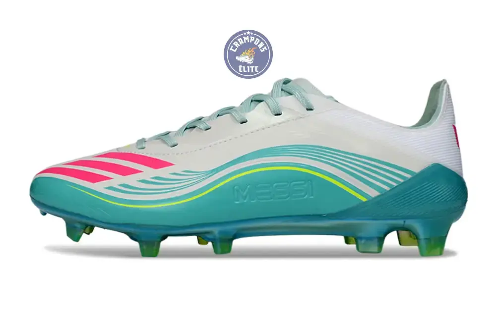 F50 Lacets FG Messi Aurora Radiant Pack - Turquoise/Blanc/Rose - Image 5