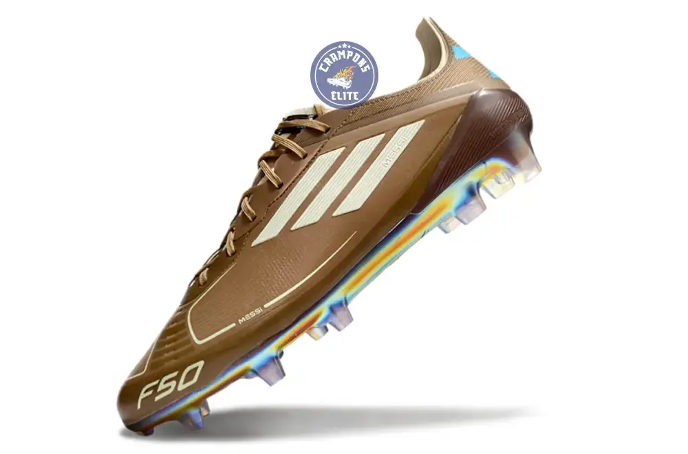 F50 Languette FG Messi X Bad Bunny Elite FG - Cardboard/Blanc/Turquoise ÉDITION LIMITÉE - Image 4