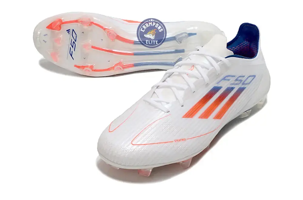 F50 Languette FG - Blanc/Orange/Bleu - Image 2