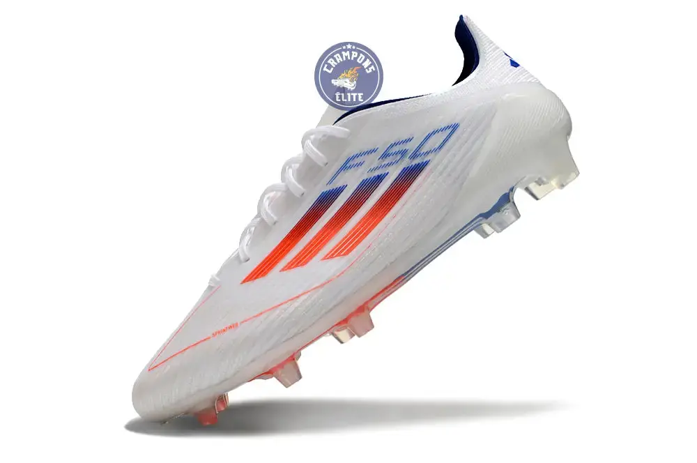 F50 Languette FG - Blanc/Orange/Bleu - Image 4