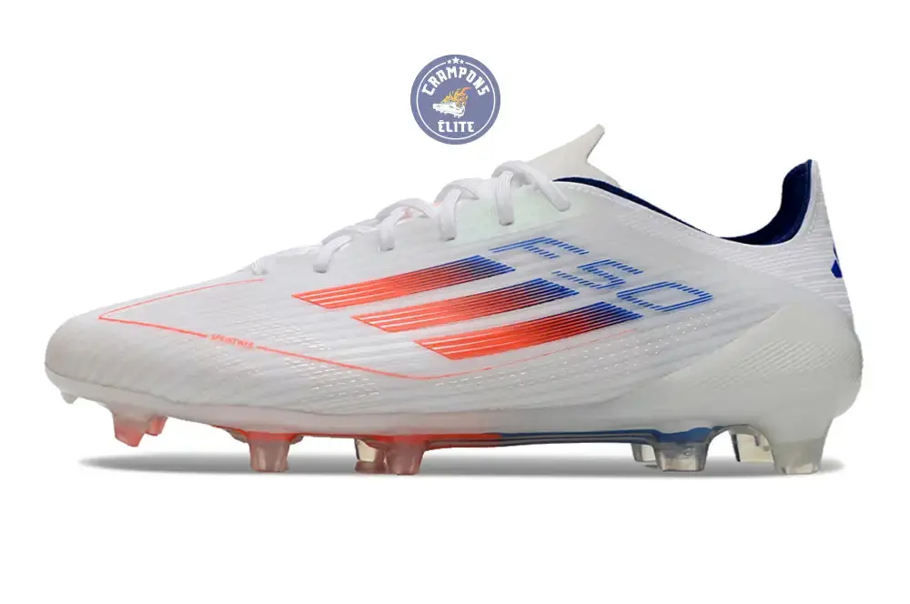 F50 Languette FG - Blanc/Orange/Bleu - Image 5
