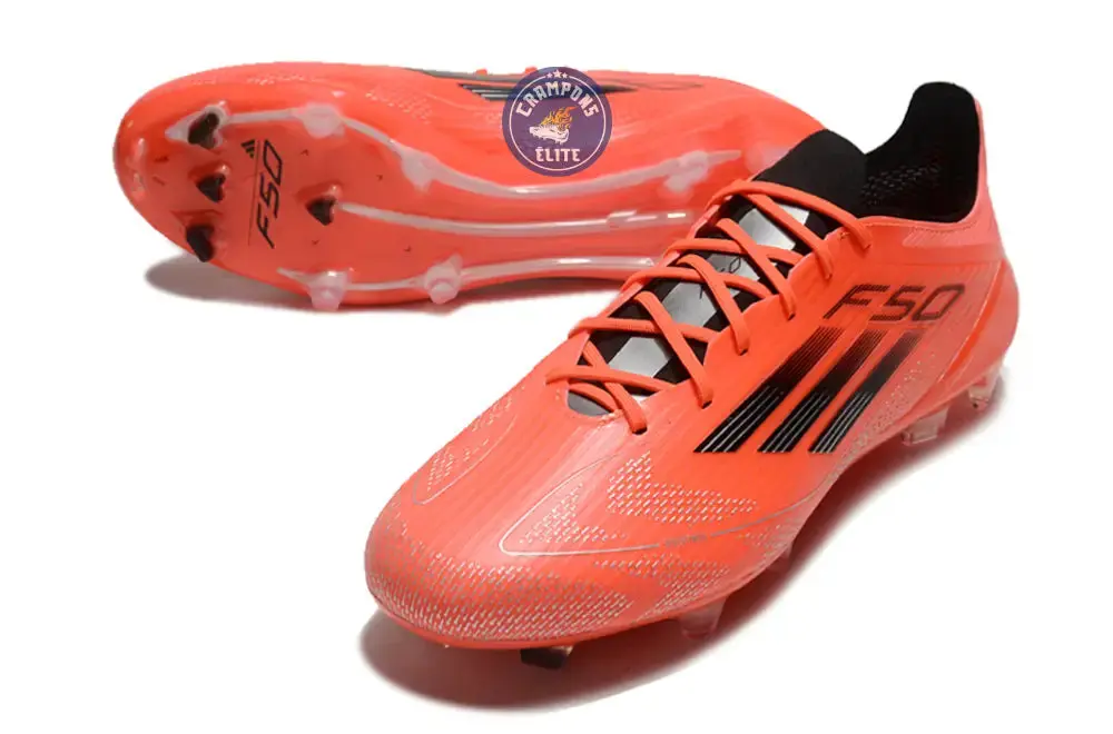 F50 Languette FG - Orange Fluo/Noir - Image 2