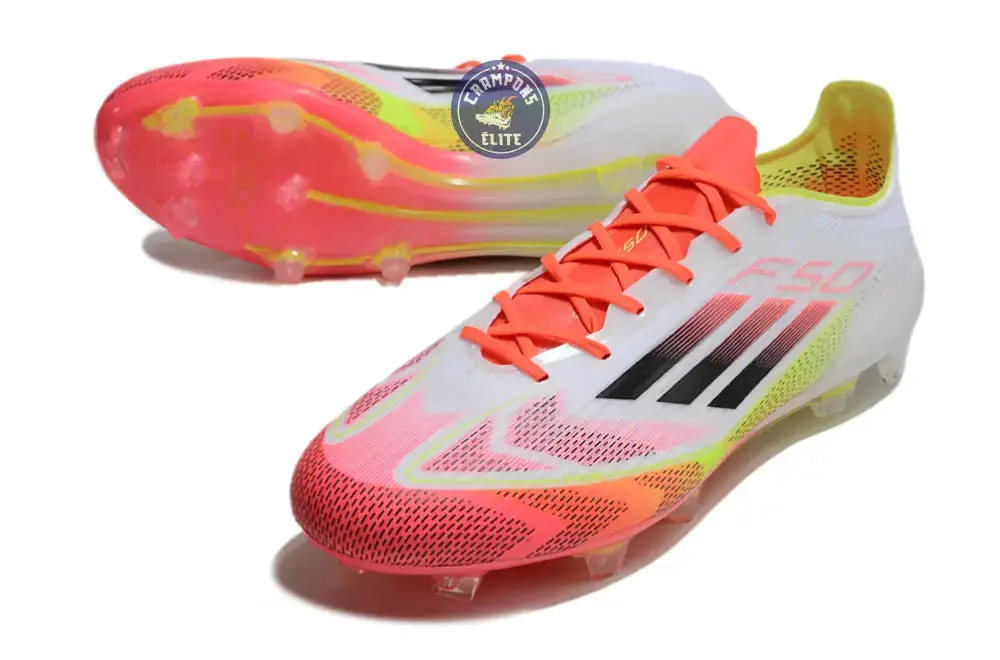 F50 Languette FG Pure Victory - Blanc/Noir/Jaune - Image 2
