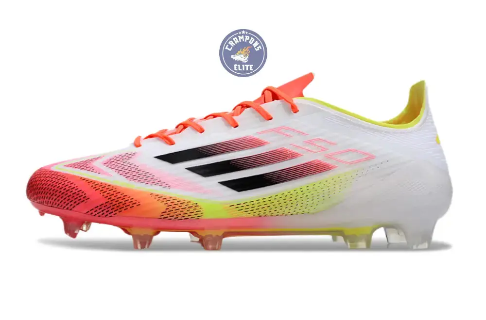 F50 Languette FG Pure Victory - Blanc/Noir/Jaune - Image 5